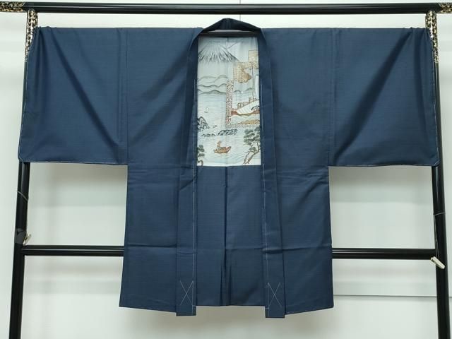 平和屋着物□極上 男性 本場大島紬 アンサンブル・長襦袢セット キング  