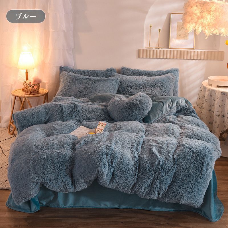 あったか 掛け布団カバー ダブル フラットシーツ マイクロファイバー 高密度生地 ふんわり 毛布にもなる 洗える 北欧 おしゃれ 暖かい 冬 ボックスシーツ 防寒 OceanMap] あったか 掛け布団カバー ダブル 極暖マイクロファイバー