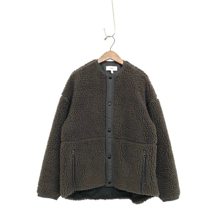 HYKE ハイク FAUX SHEARLING JACKET ボアジャケット ブルゾン オリーブ 1 212-17176 - メルカリ