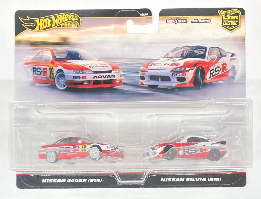 新品５個ホットウィール 2パック 日産 240SX (S14/ シルビア S15 MATTEL ホットウィール プレミアム 2パック 日産 240SX (S14