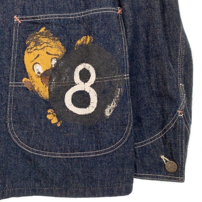 HELLER'S CAFE ヘラーズカフェ 1950's Military Art Denim Coverall 