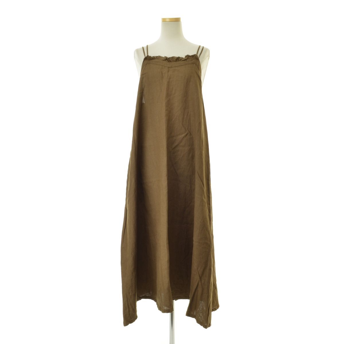 ina×aranciato】182140 aranciato別注 リネン胸元フリル