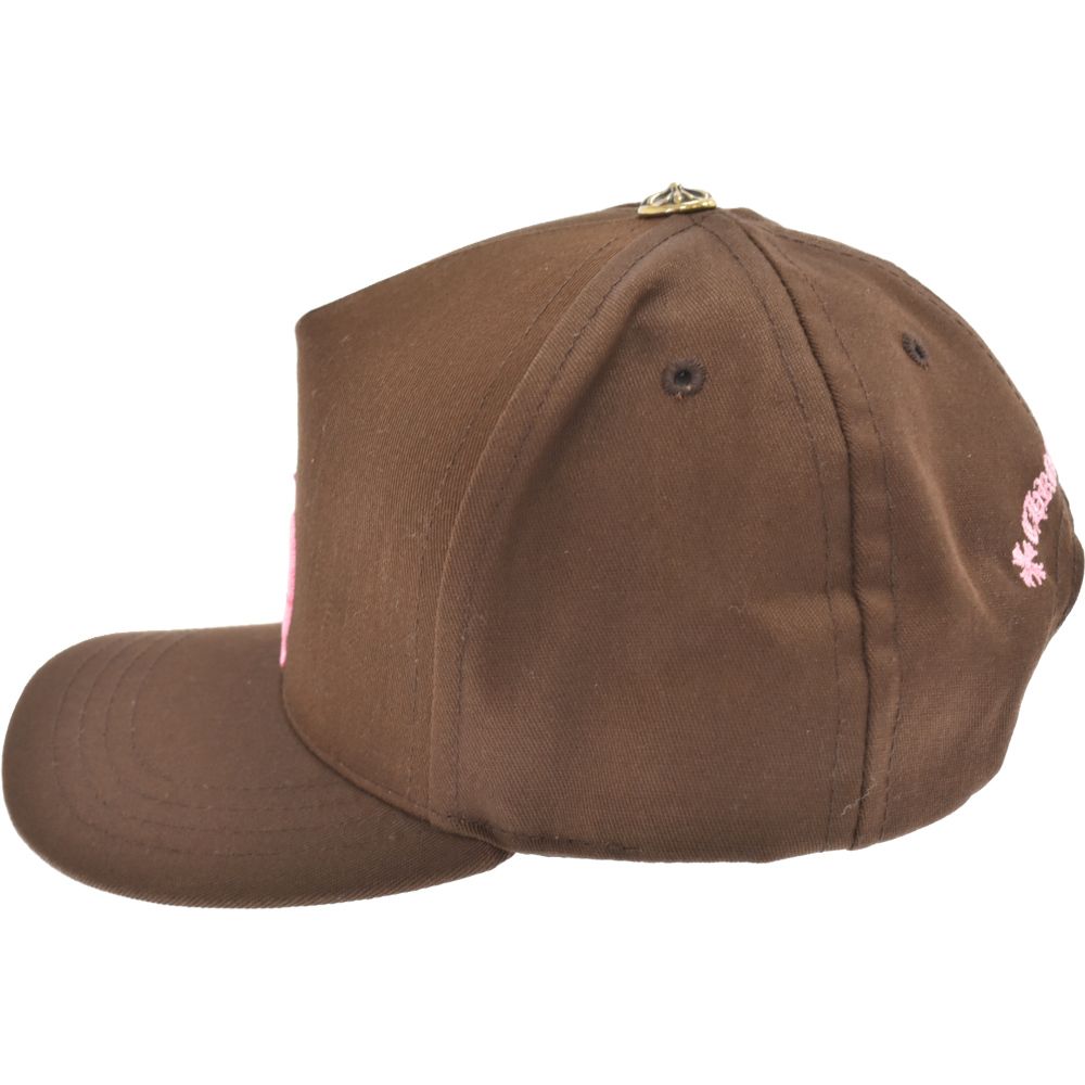 CHROME HEARTS (クロムハーツ) TRUCKER CAP CHロゴ刺繍トラッカーキャップ ベースボールキャップ 帽子 ブラウン 