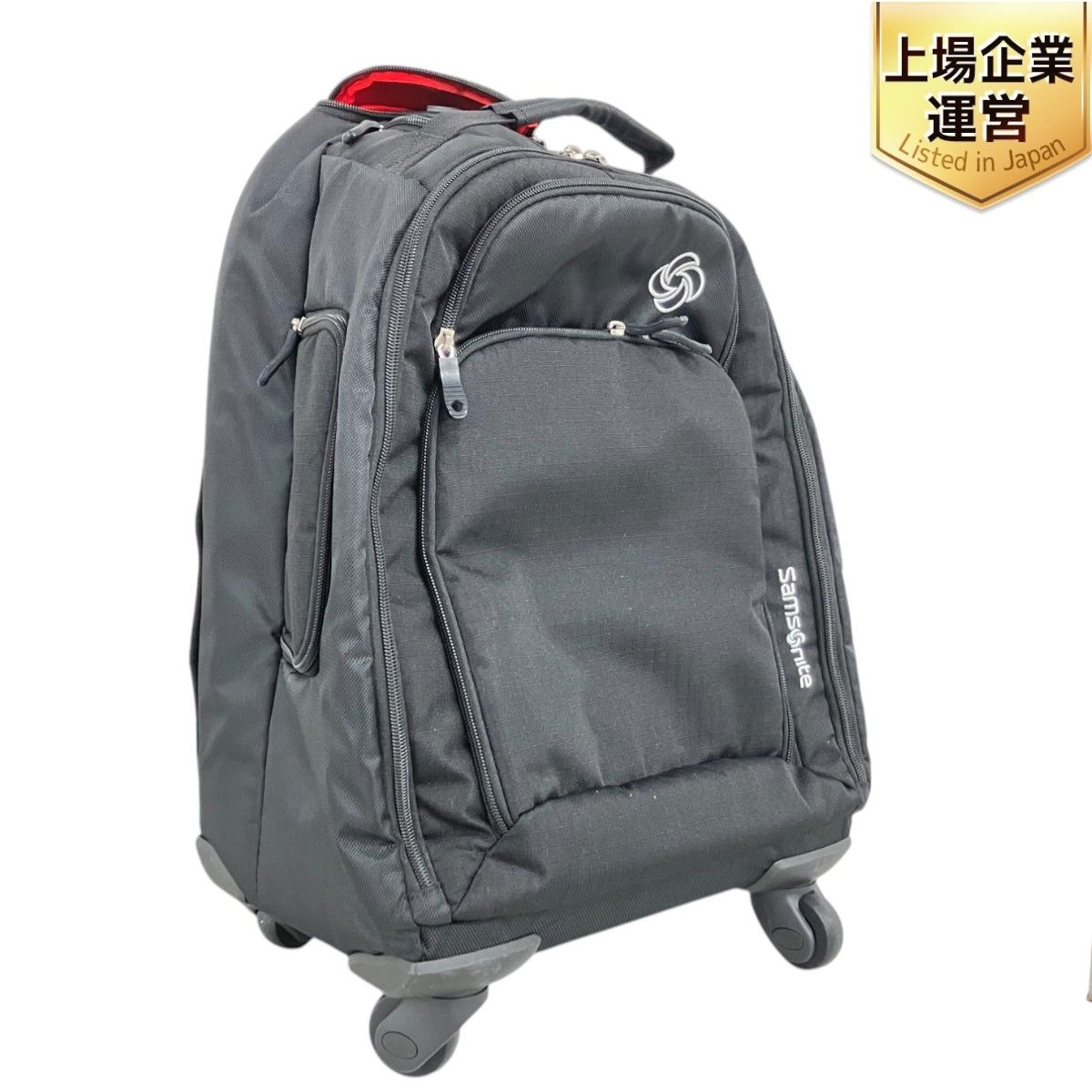 Samsonite サムソナイト キャリーリュック キャスター付きリュック バッグパック 黒 black 中古 K9448000 - メルカリ