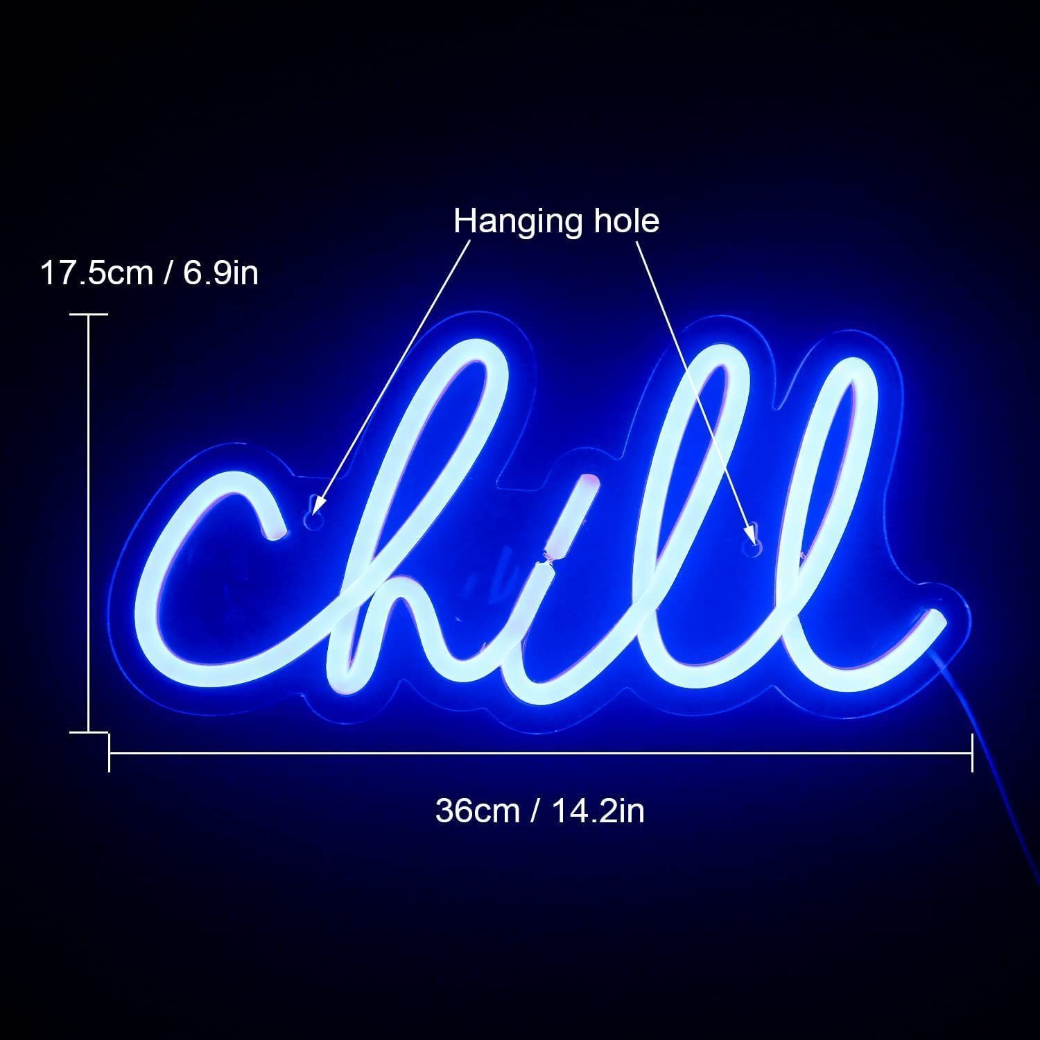 正式的 新品 chill ネオンサイン led ネオンライト インテ ッドルーム