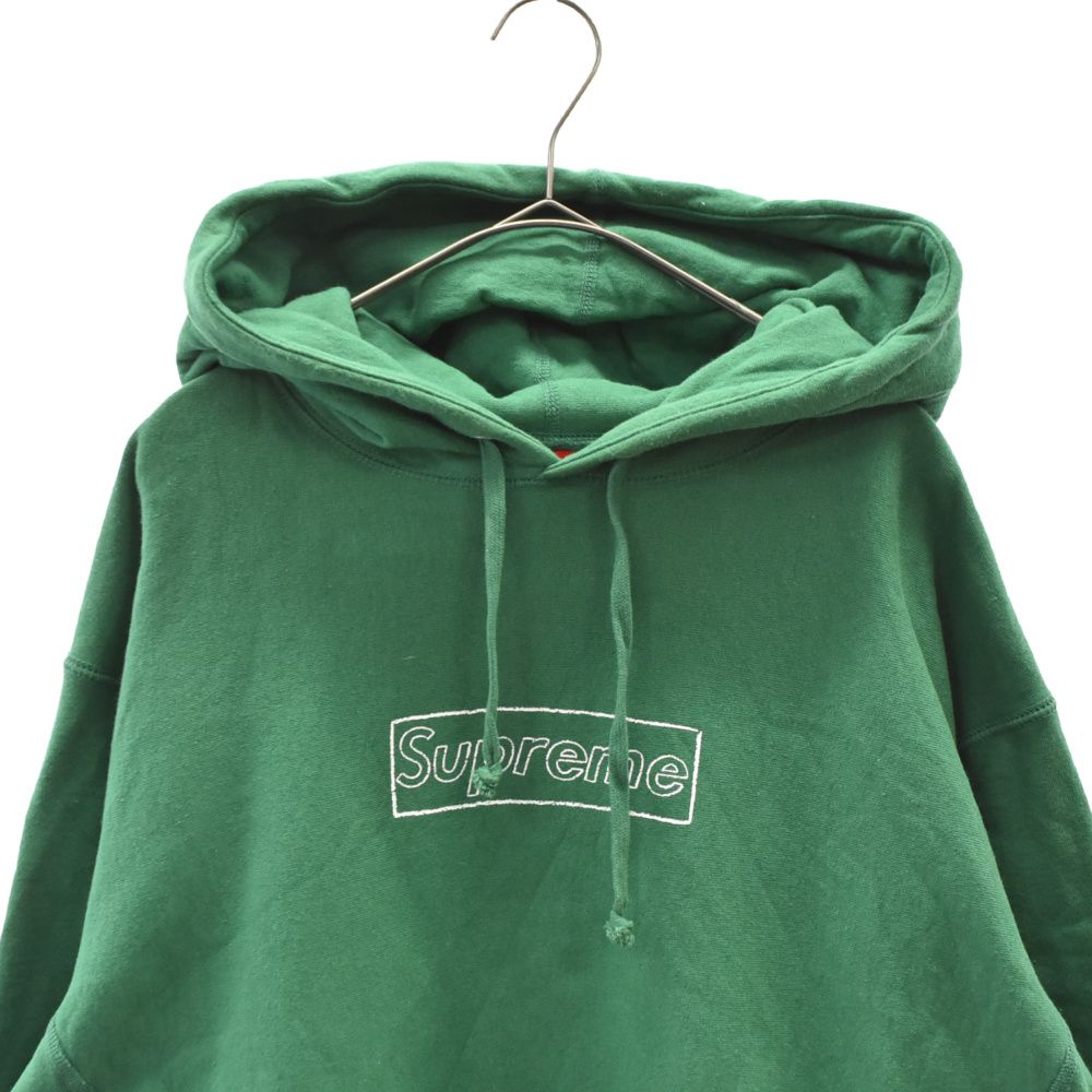 KAWS Chalk Logo Hooded Sweatshirt 緑 Mサイズ