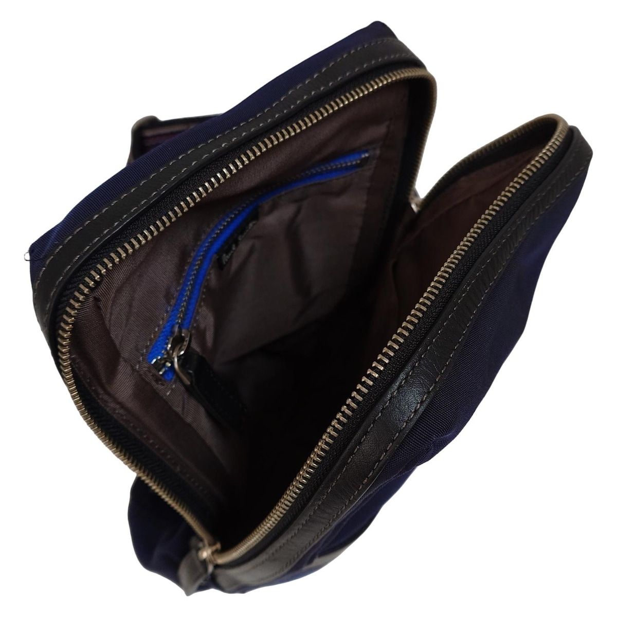 PaulSmith ポールスミス ワンショルダーバッグ - ダークネイビー×黒 レザー DECORATOM_COM_BR