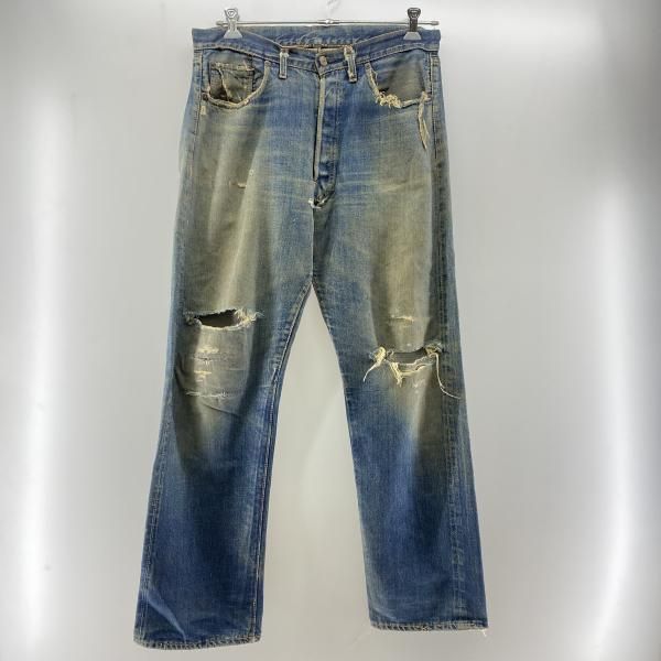 Levi s Levi s 60s 501 BIGE w35相当 破れ リペアあり リーバイス 24