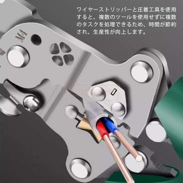 最安挑戦 春 送料無料 ワイヤーストリッパー 折りたたみ式 多機能 工業用 ワイヤーストリッパー 電気工事用 高炭素鋼製 耐久性 ワ HRDEVELOPMENT_JP