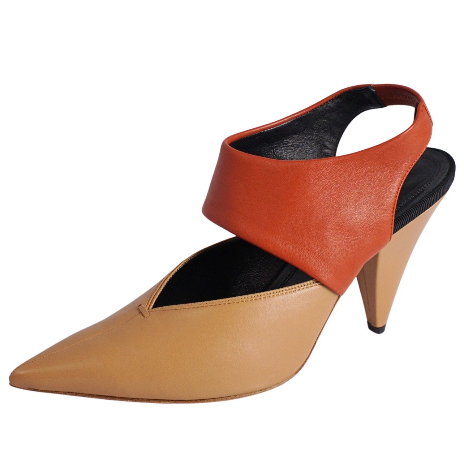 セリーヌ CELINE パンプス フィービー期 ストラップ レザー ヒー