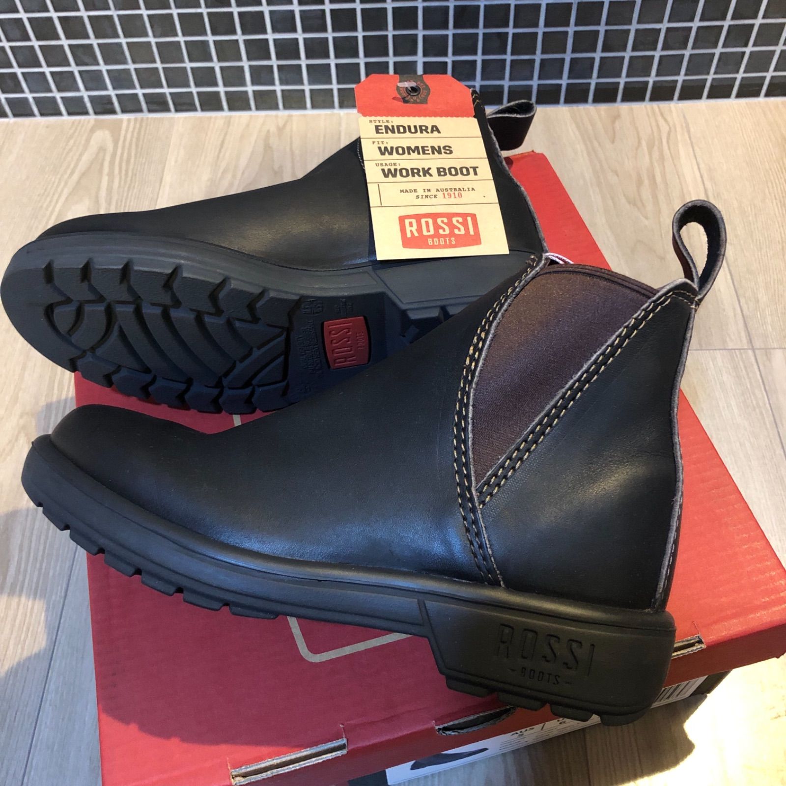 EU36 ブラウン【新品未使用】Rossi boots サイドゴアブーツzealブーツコレクション