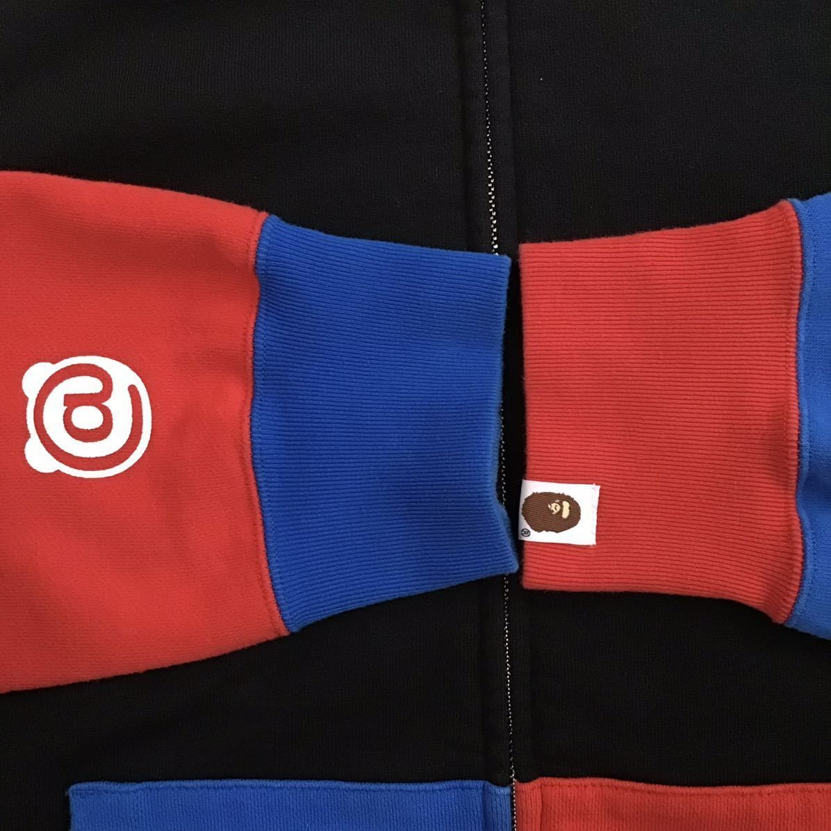 ☆XL☆ BE@R シャーク パーカー shark full zip hoodie a bathing ape 