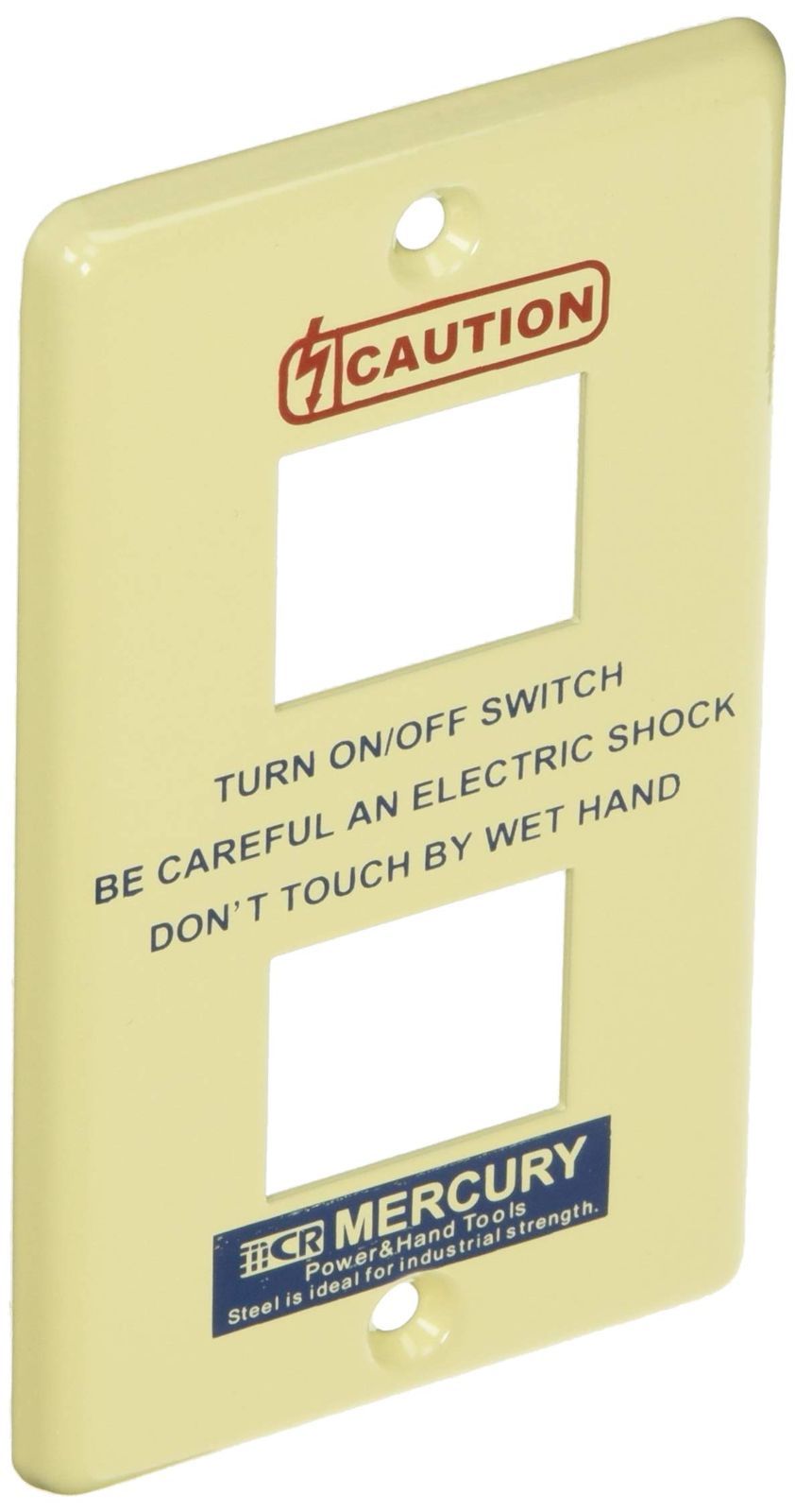 数量 マーキュリー スイッチプレート アイボリー 2ヶ口 デザイン小物 キーストーン