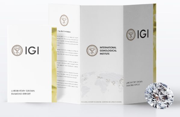 0.32ct D-SI1-ID ラボグロウンダイヤモンド IGI鑑定書付 ラウンド 