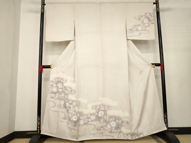 平和屋着物●訪問着　辻が花　絞り　エ霞花文　正絹　逸品　未使用　AABB3833ck 平和屋着物○訪問着 辻が花 絞り エ霞花文 正絹 逸品 未使用