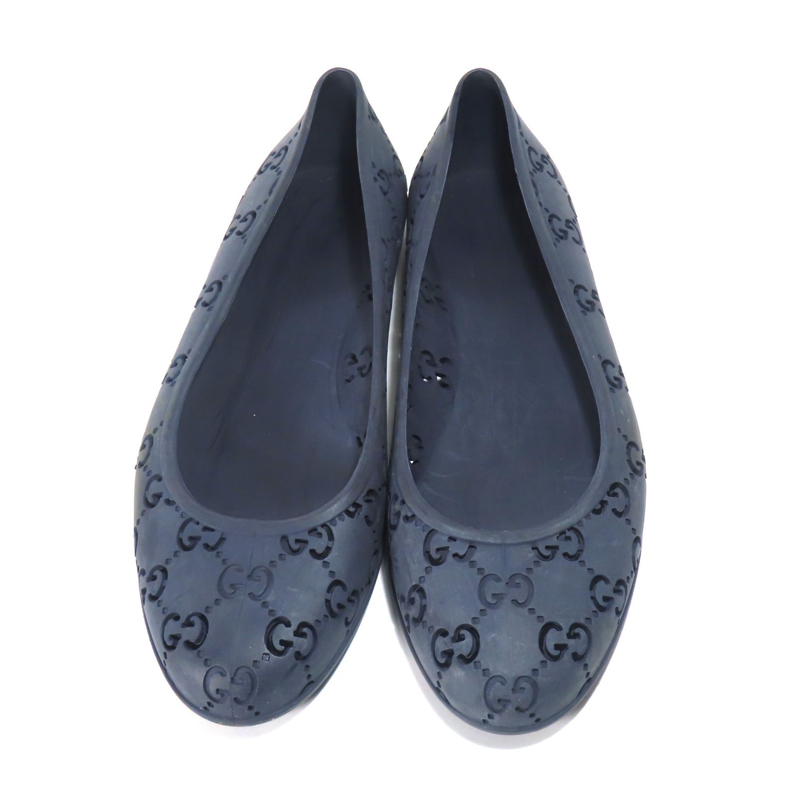 美品 GUCCI グッチ フラット ラバー シューズ 37 22cm相当