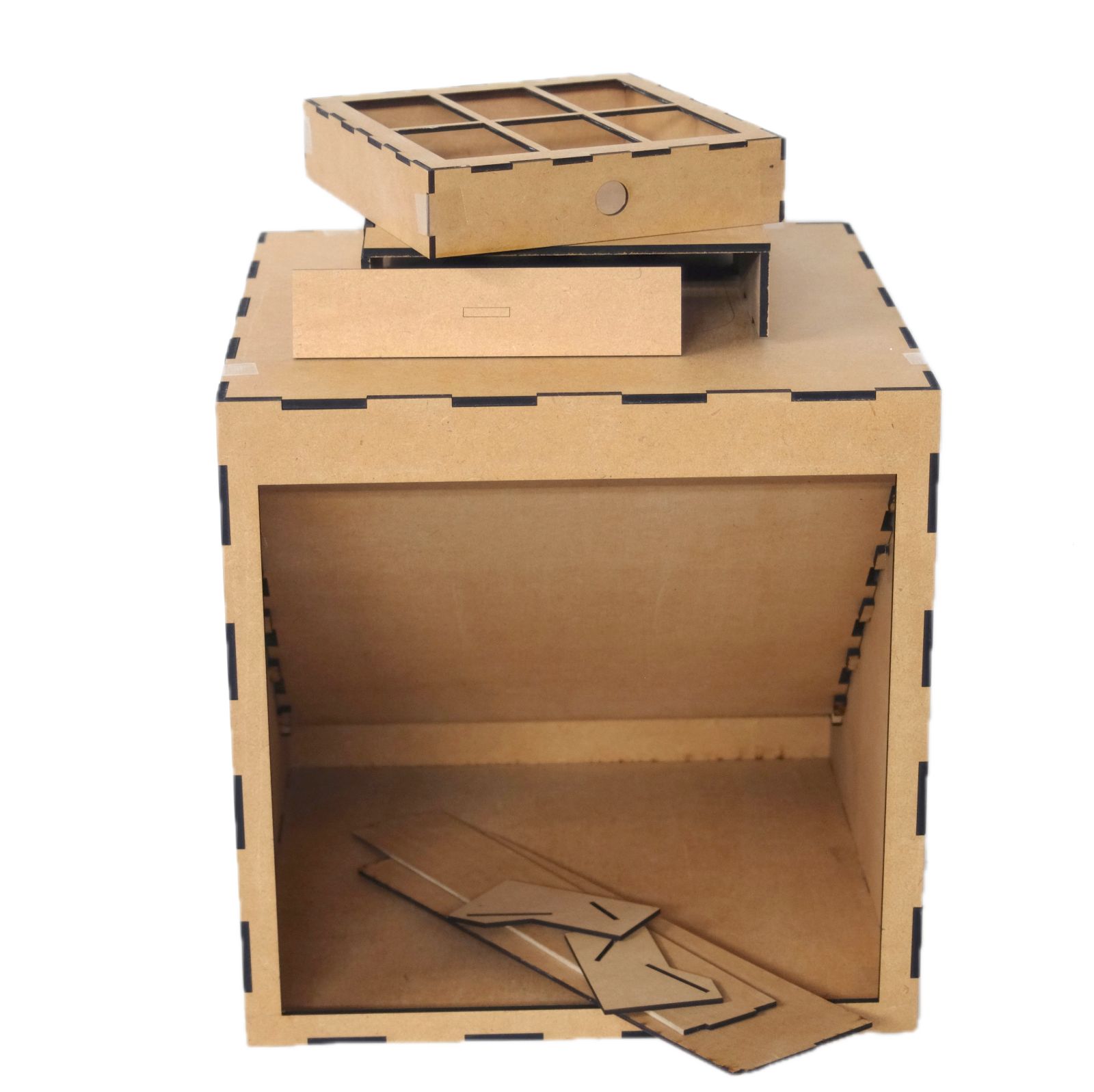 塗装ブース組み立てキット防水コート済み 300x300x300mm - メルカリ