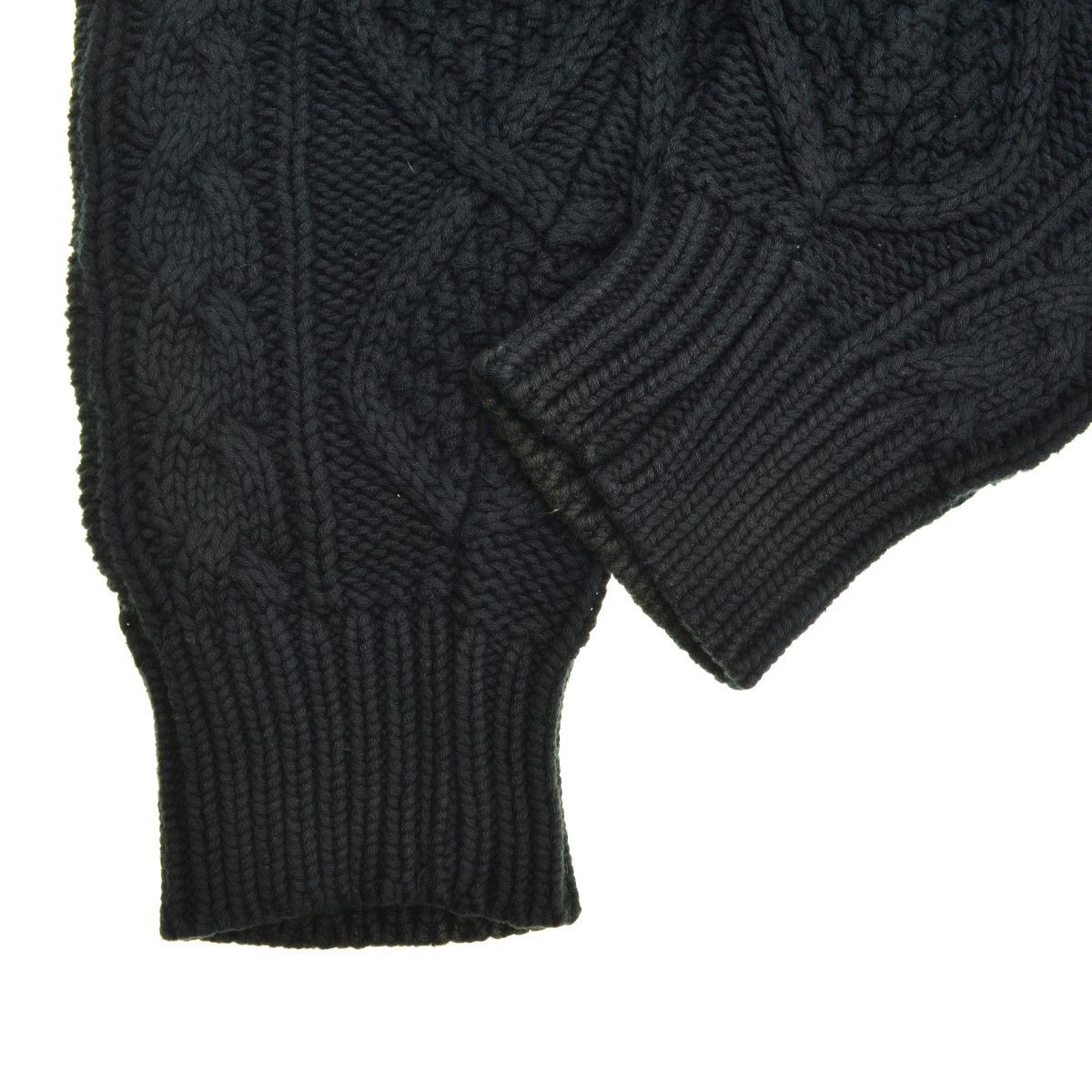 GOODENOUGH ニットパーカー ジップアップ フィッシャーマン 90s