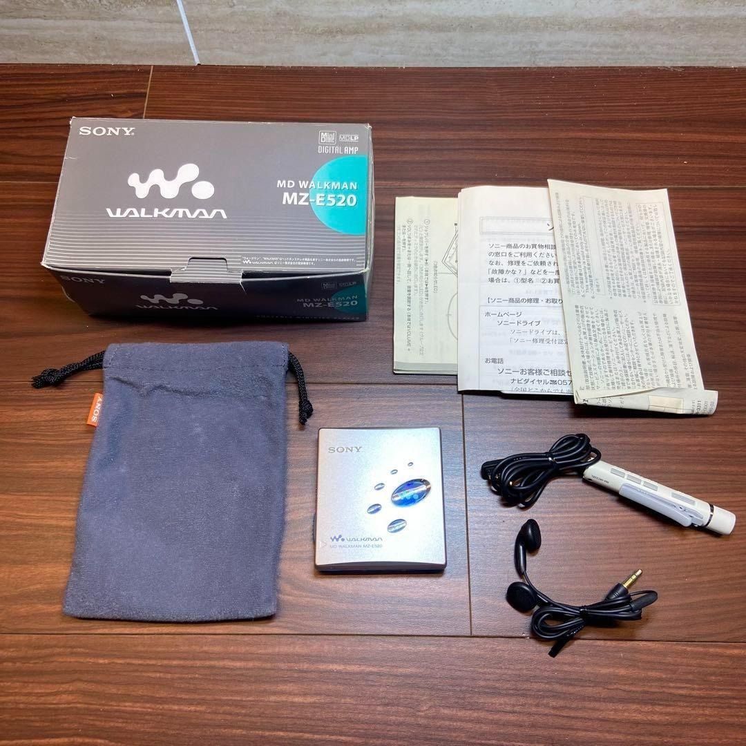 Sony MD ウォークマン MZ-E520 MDプレーヤー 3841