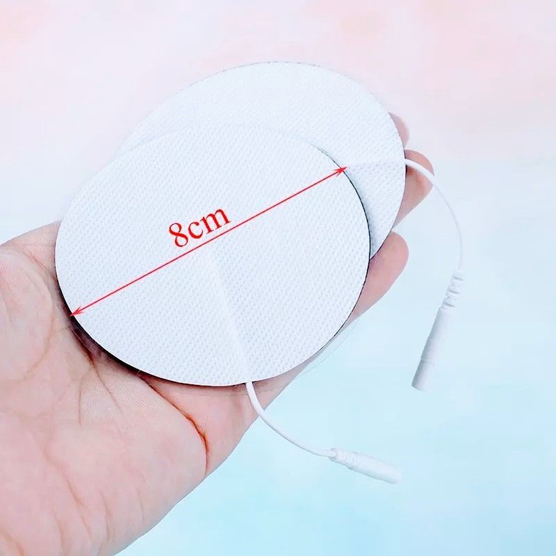 楽トレコアレEMS低周波用丸型直径8.5cm粘着パッド48個セット