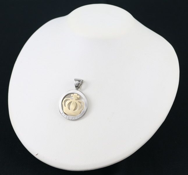 ブルガリ BVLGARI トンド クラウン ペンダントトップ YG ×SS 楽天市場】ブルガリ BVLGARI トンド サン パヴェダイヤモンド