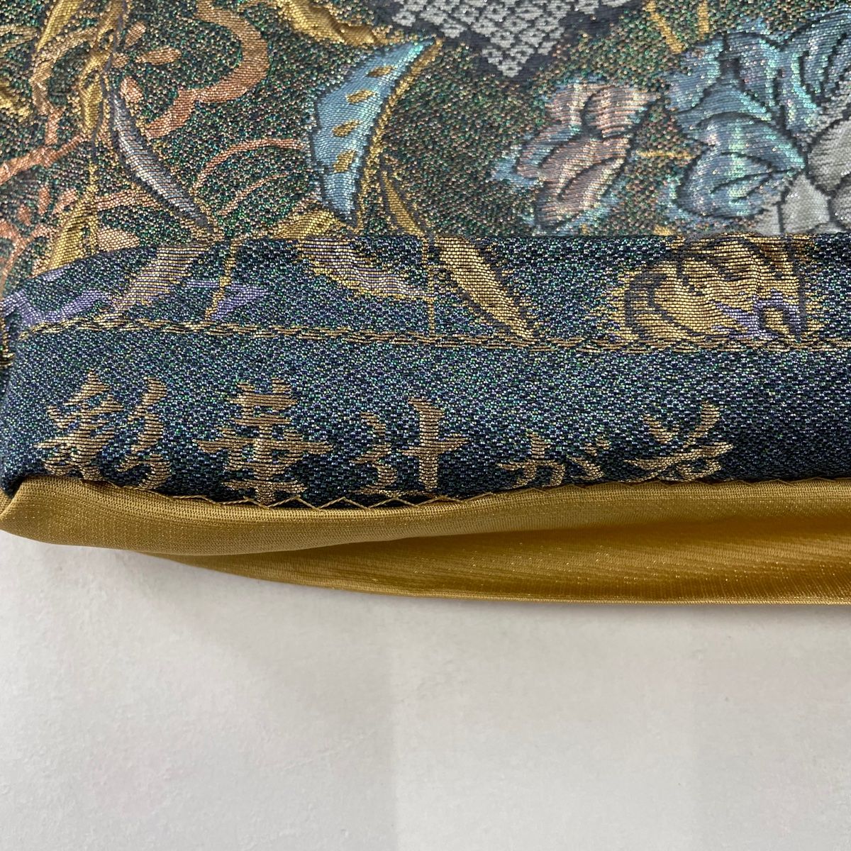 袋帯 美品 秀品 彩華辻が花 箔 青緑 六通 正絹 【中古】 - メルカリ 袋帯 美品 秀品 彩華辻が花 箔 青緑 六通 正絹 【中古】 - メルカリ