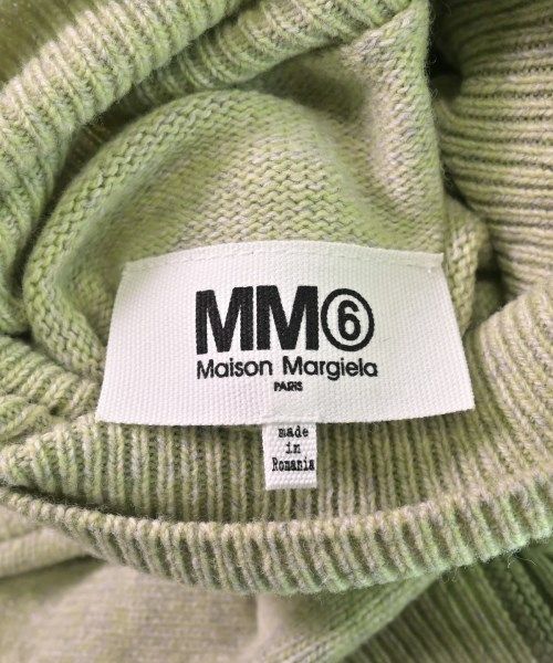 【新品】  Maison Margiela / メゾンマルジェラ | 2020AW | Mロゴ エンブロイダード ウールニット セーター | S | グリーン | レディース