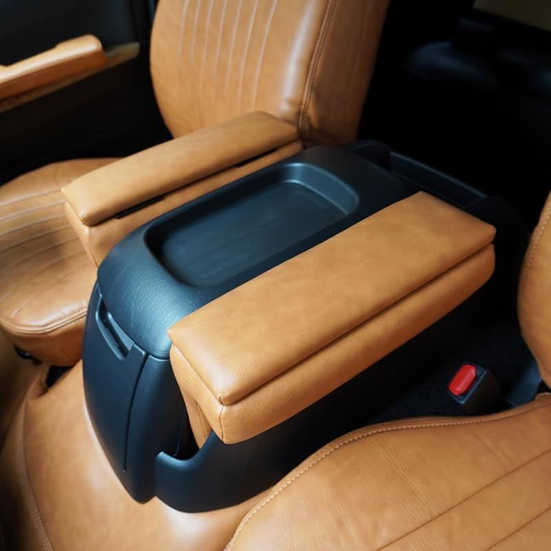 在庫セール TRISTAR S ハイエース レジアスエース 200系 1型~7型 S-GL スーパーGL用 小物入れ付き アームレスト 肘掛け コンソールボックス 左右セット ヴィンテージ ブラウン 0
