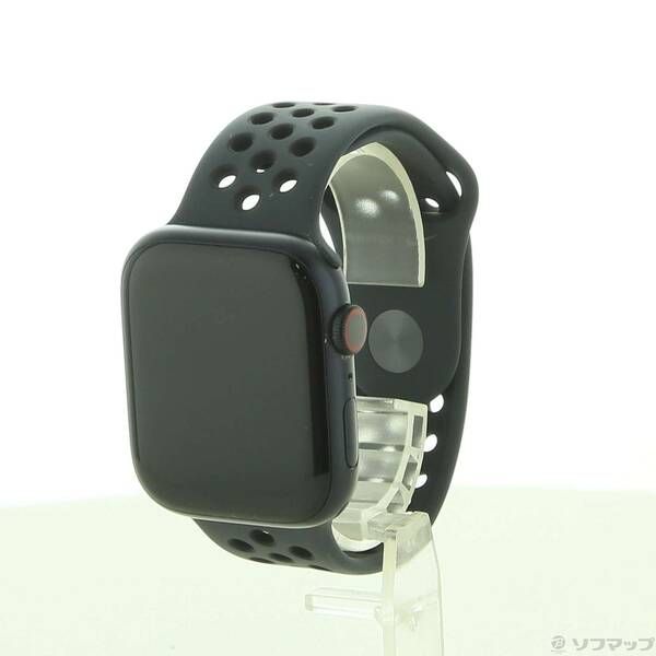 〔 品〕 Apple Watch Series 7 Nike GPS Cellular 45mm ミッドナイトアルミニウムケース アンスラサイト ブラックNikeスポーツバンド 251