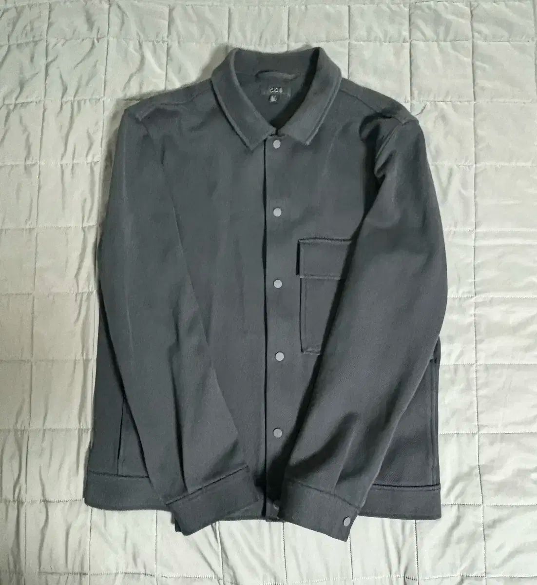 COS コス ツイル ジャケット ネイビー m