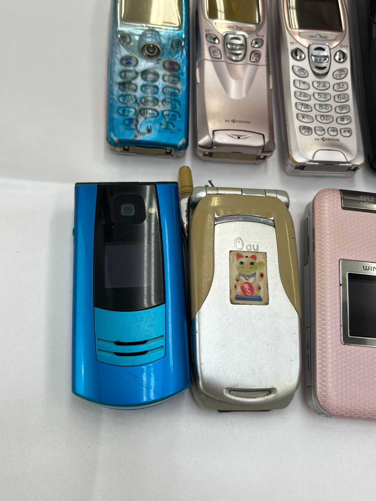 N【ジャンクまとめ売り】ガラケー 16点 まとめ売り au docomo softBank
