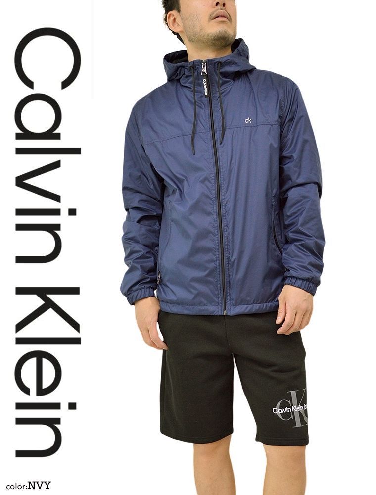 CALVIN KLEIN カルバンクライン 裏フリースウィンドブレーカー レイン