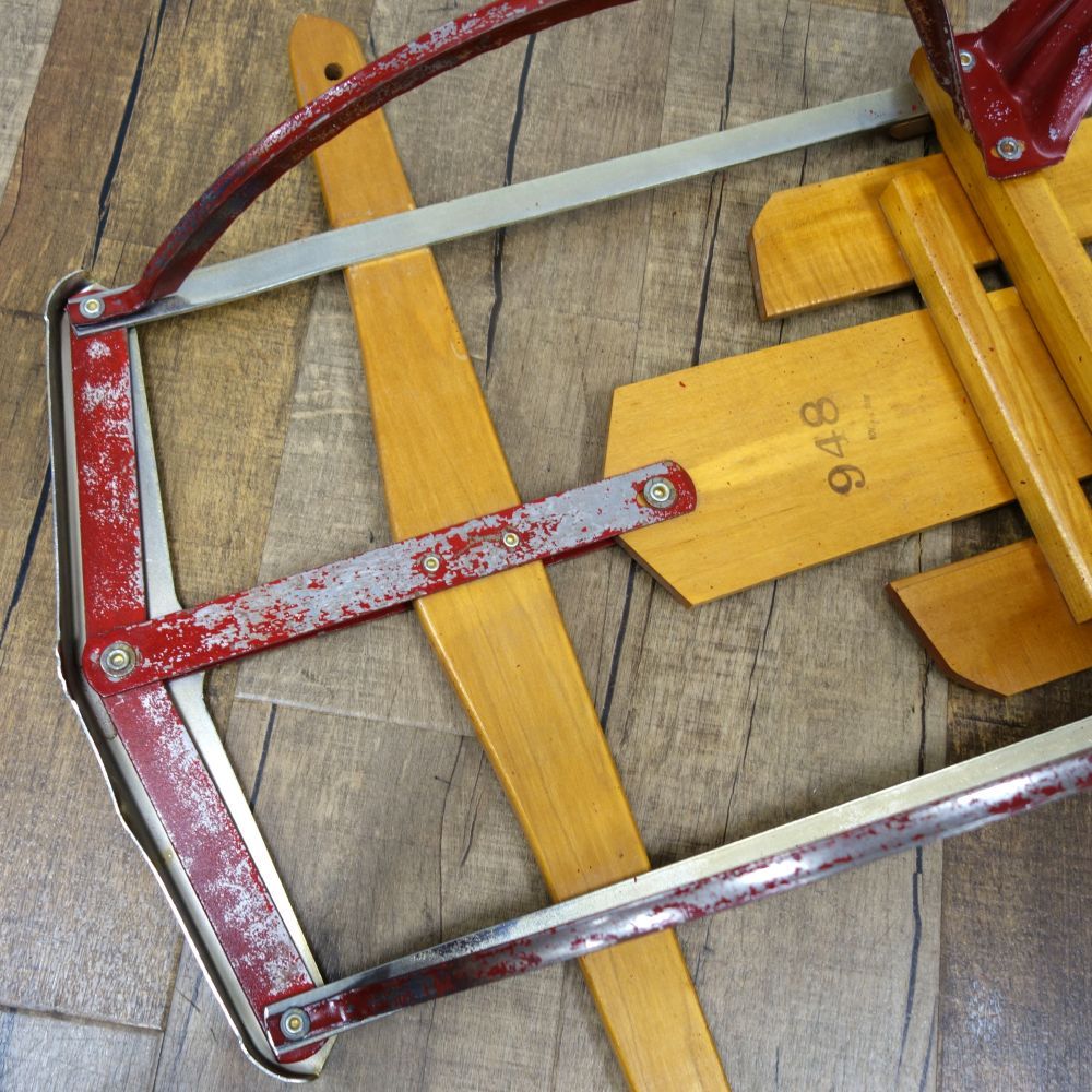 Vintage AMERICAN FLYER アメリカンフライヤー 木製ソリ そり 雪遊び ディスプレイ アウトドア アンティーク ビンテージ Vintage AMERICAN FLYER アメリカンフライヤー 木製ソリ そり 雪