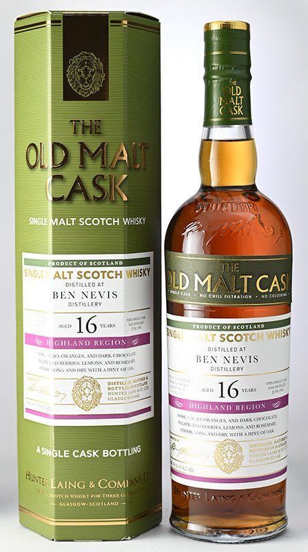 ハンターレイン モルトカスク ベンネビス 1998年 16年 50度 700ml