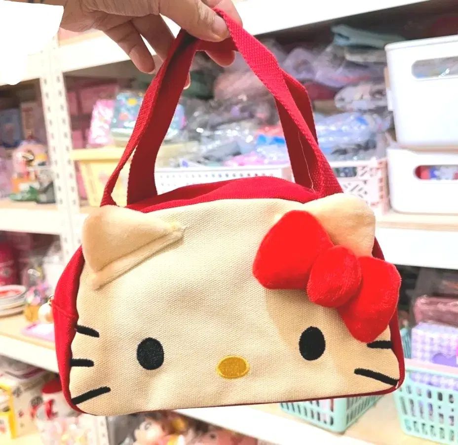 プレオーダー Sanrio サンリオ 赤 キティ ハーフフェイス バッグ ドットバッグ