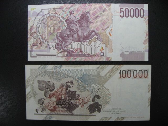 1170イタリア□紙幣□旧紙幣□1000リラ□2000リラ□5000リラ