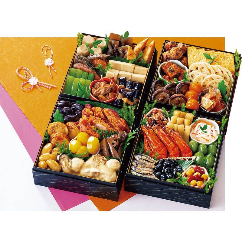 予約商品 鴨井本舗 新含気おせちセット 彩 さい 直送品 お届け 11 下～12 30の間のみ