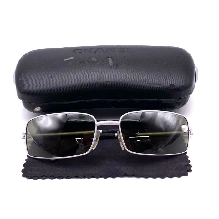 CHANEL シャネル ロゴ マトラッセ パール スチール サングラス eH0960N