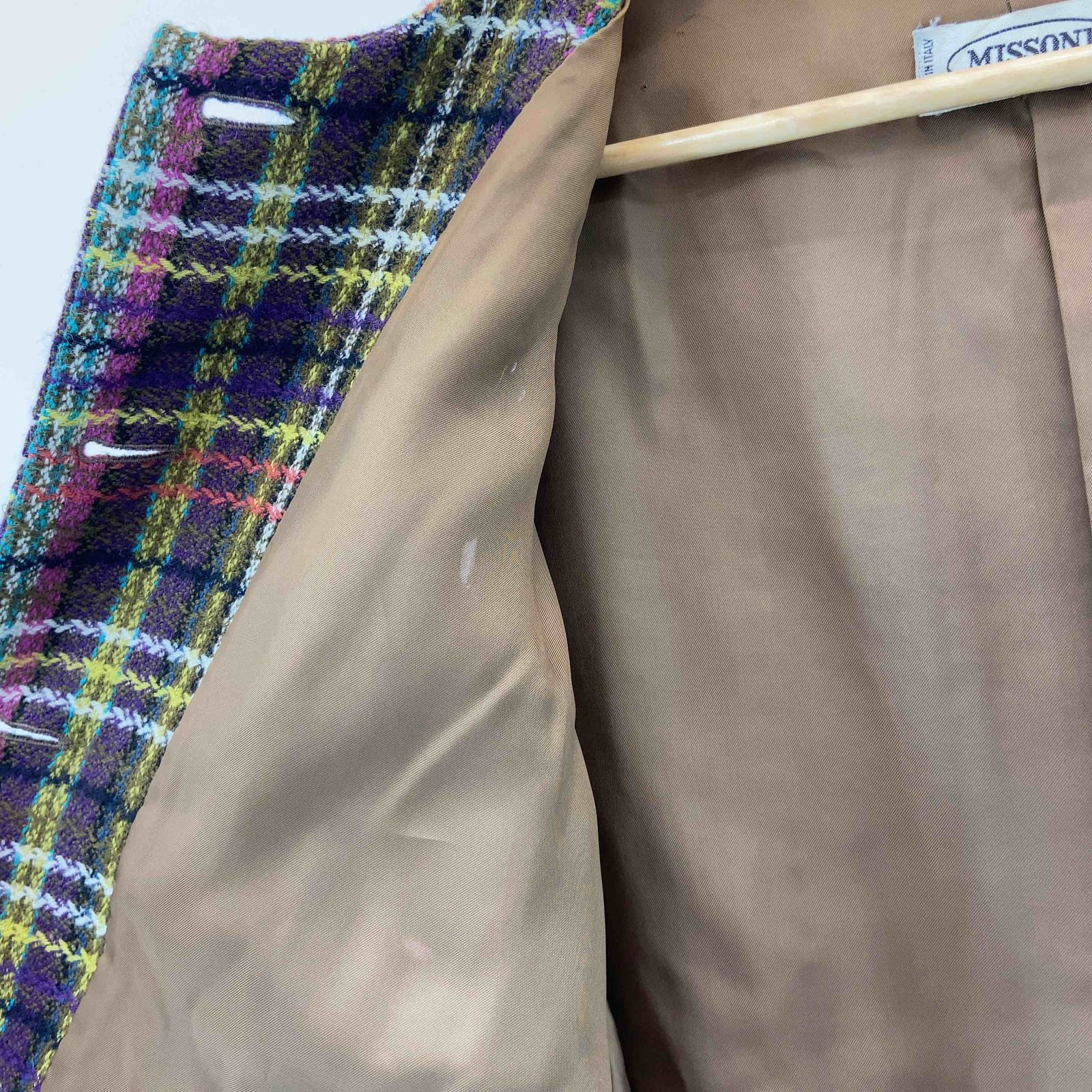 MISSONI ミッソーニ レディース ノーカラージャケット チェック