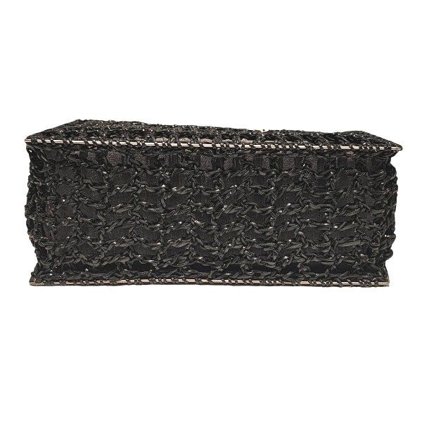  フェラガモ DO 21 編み込みレザー ブラック バッグ ハンドバッグ レディース その他 その他