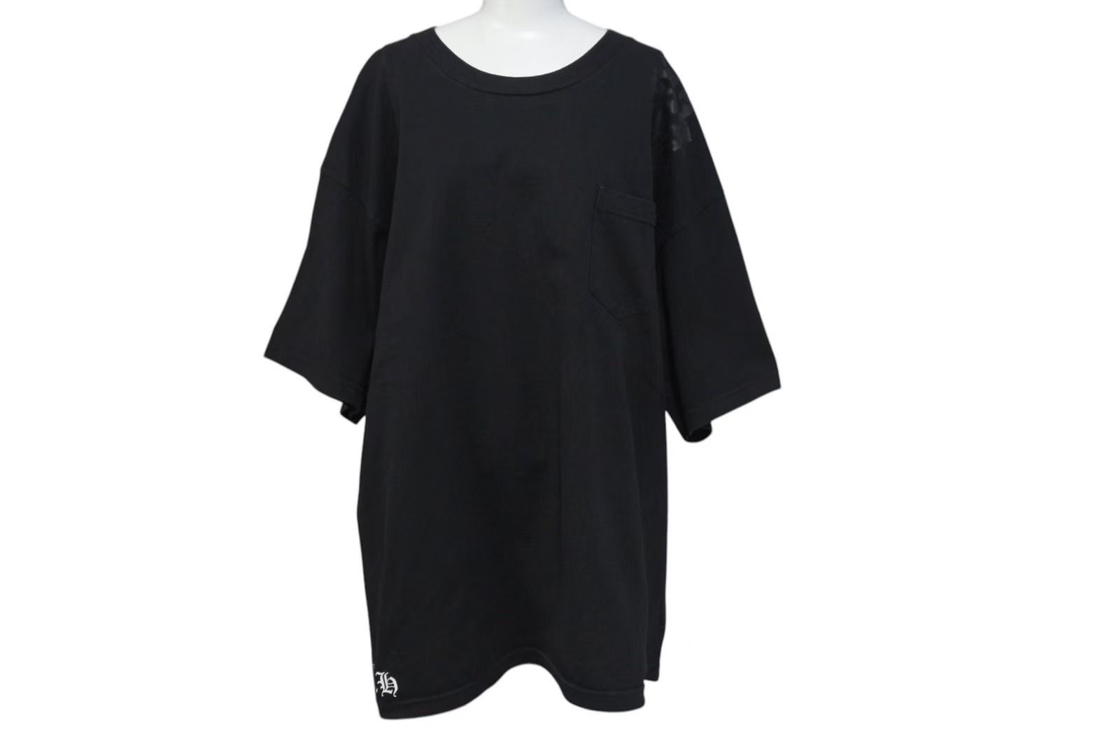 CHROME HEARTS クロムハーツ 半袖Ｔシャツ サイズXXL バックセメタリークロス ダガー プリント ブラック コットン 良品 中古 4c073303