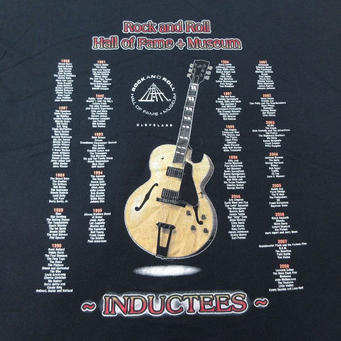 XL/古着 半袖 ビンテージ ロック バンド Tシャツ メンズ 00s ロックンロール ギター ミュージアム AC/DC コットン クルーネック 黒 ブ  - メルカリ