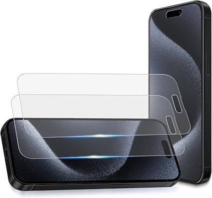 DXQ【ゲームに最適】iPhone15 フィルム さらさら iphone 15 ガラスフィルム アンチグレア アイフォン 15 保護フィルム サラサラ 指紋防止 ノングレア つや消 いphone15 強化ガラス 画面 シール 液晶保