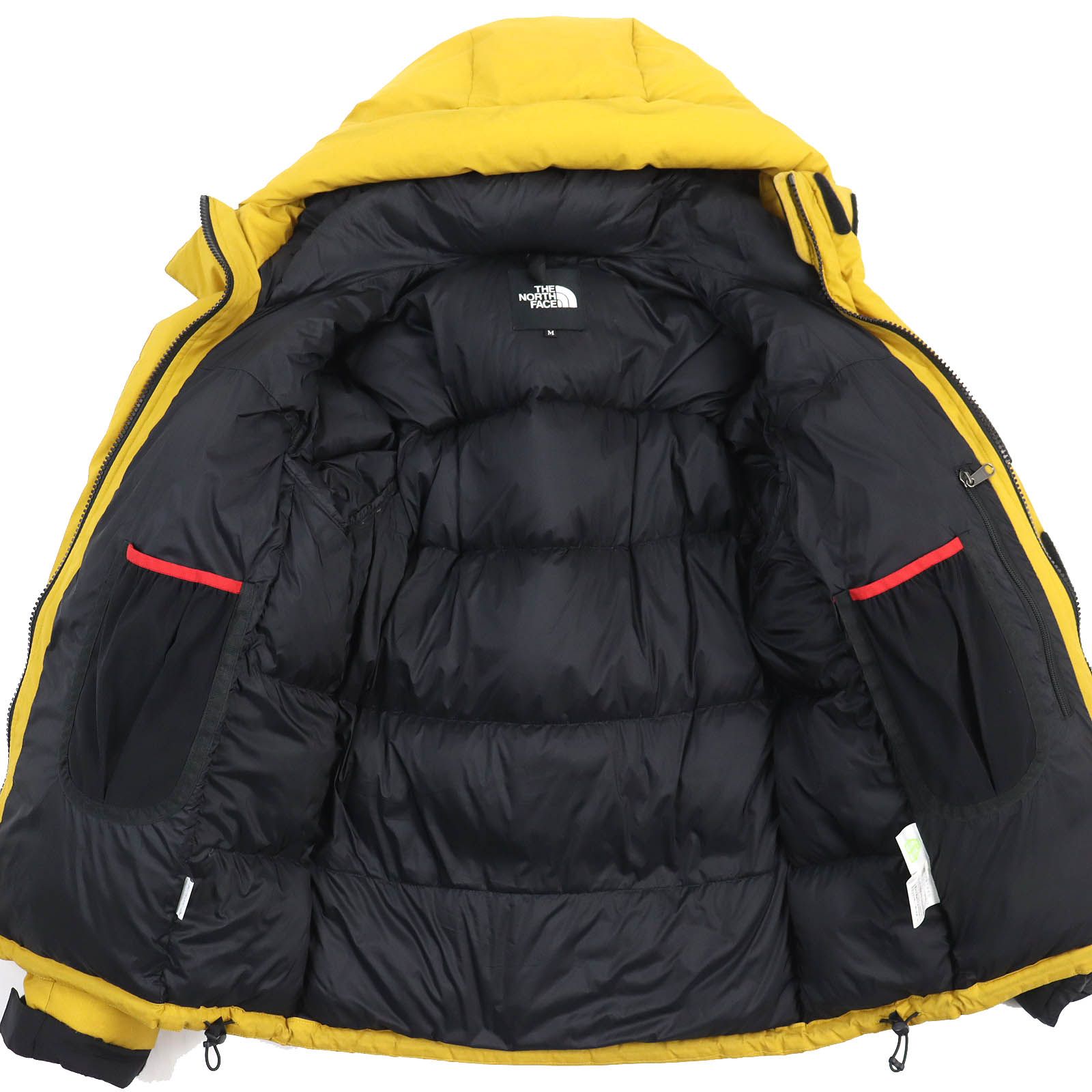 良品 THE NORTH FACE ザ・ノースフェイス ND91950 Baltro Light Jacket バルトロライトジャケット アローウッドイエロー GORE-TEX フーデッド ダウンジャケット M 正規品 メンズ