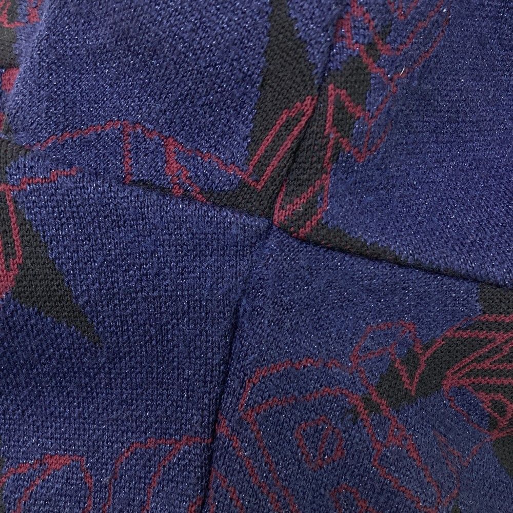 MARK & LONA スカル Vネックセーター 青 美品♡希少♡マークアンドロナ