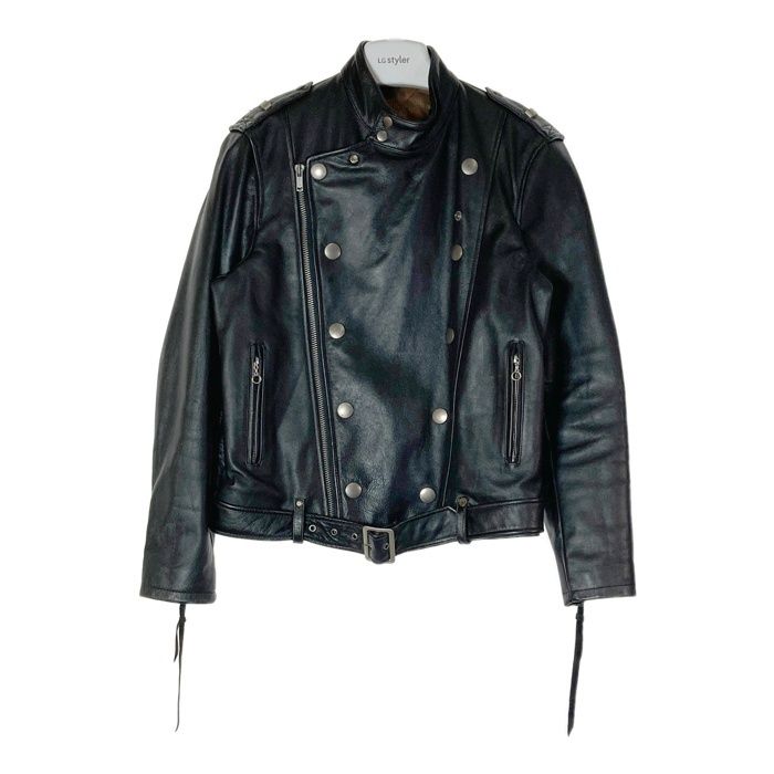 UNITED ARROWS ユナイテッドアローズ BLUE LABEL ダブル レザージャケット アビエータ IDEALジッパー レザートグス buco J-31タイプ ブラック sizeS