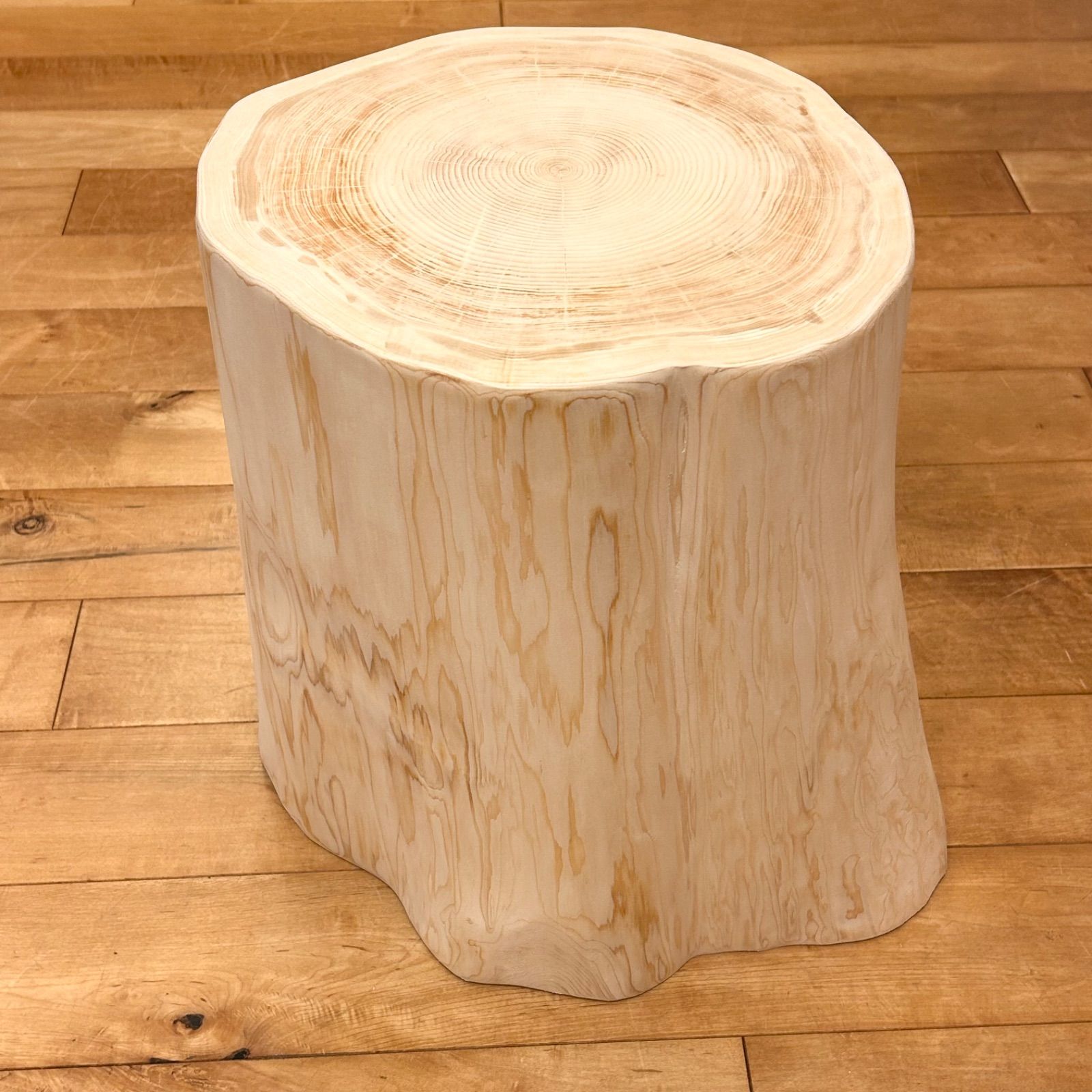 ひのき 切り株 丸太 オブジェ ディスプレイ テーブル 置物 ヒノキ 木