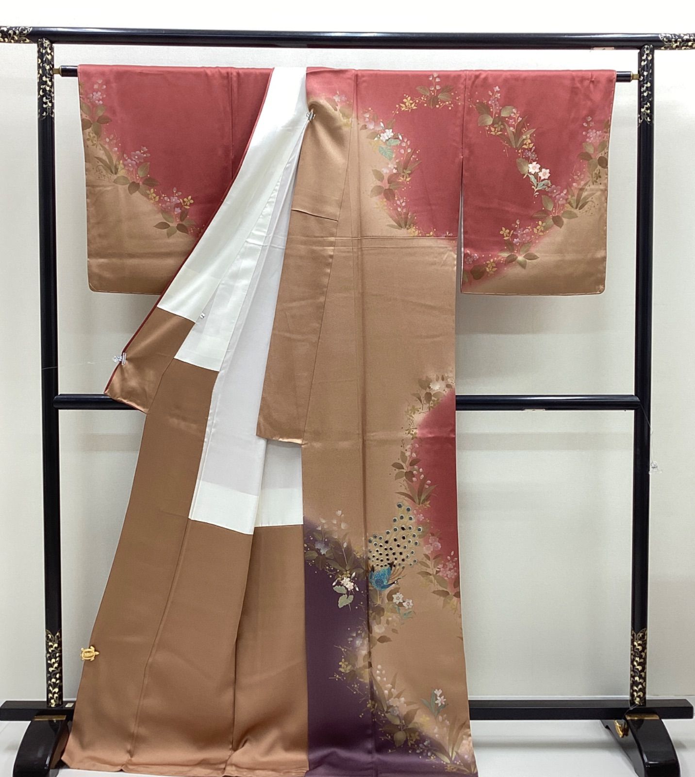 正絹着物他まとめ売り ４点 サイズ明記あり （リメイク素材としても） 着物まとめ売り、袷、色無地、小紋、リメイク素材、正絹P461