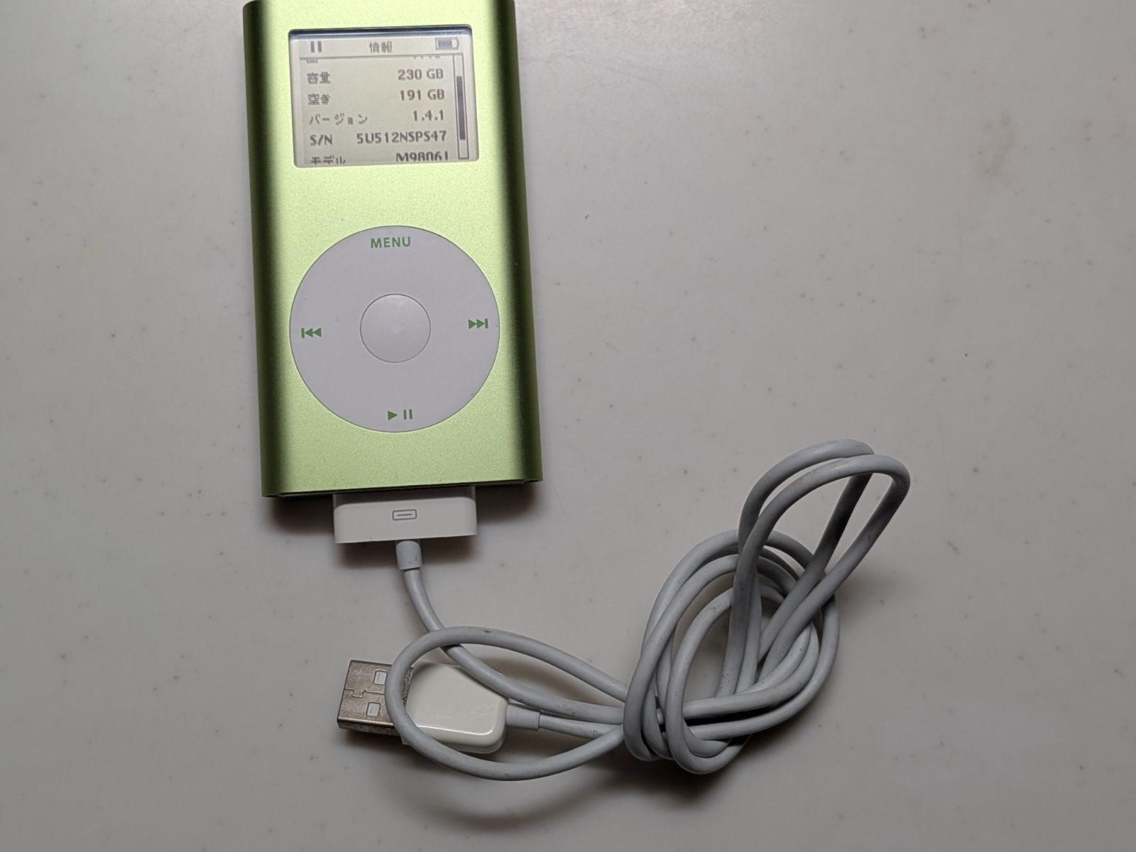 【美品、バッテリー良好】iPod nano 第7世代 16GB グリーン iPod mini 第2世代 M9806J 256GB 新品バッテリー - メルカリ