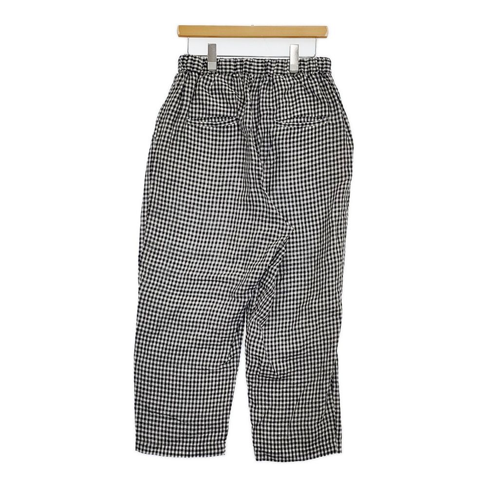 JOURNAL STANDARD LUXE リネンチェックイージーパンツ 定価22000円 25SS ブラック レディース ジャーナル ラックス 5-1001M♪